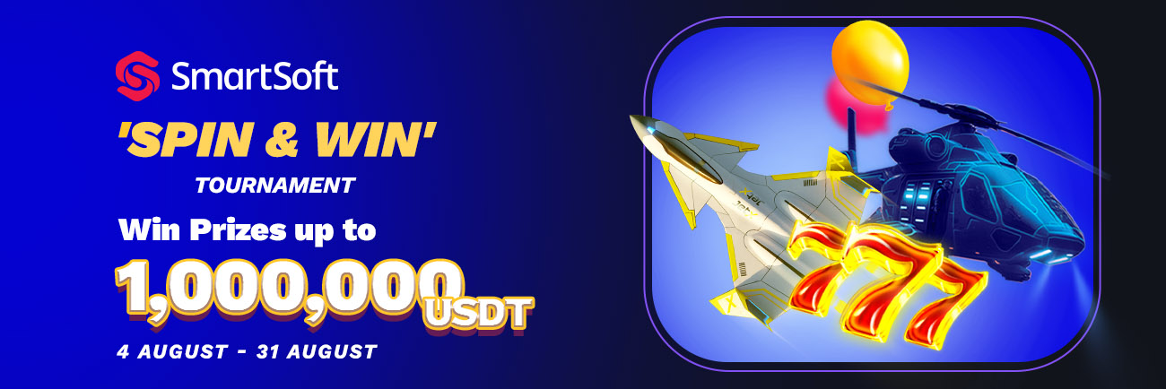 SmartSoft's Spin & Win Tournament – Win Your Share of a Massive 1,000,000 USDT in Instant Prizes! 💰