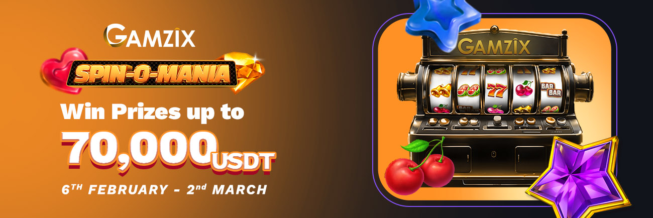 🎉 Spin-O-Mania Tournament by Gamzix – 70,000 USDT Up for Grabs! 💰🎰