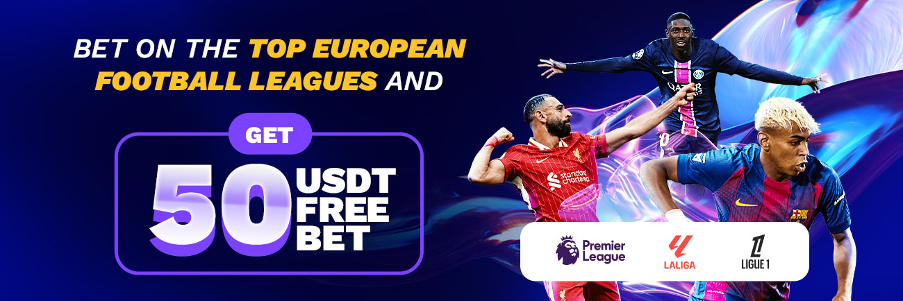 The Soccer  Action is ON at Jackpotter Sportsbook - Get 50 USDT Free Bet!