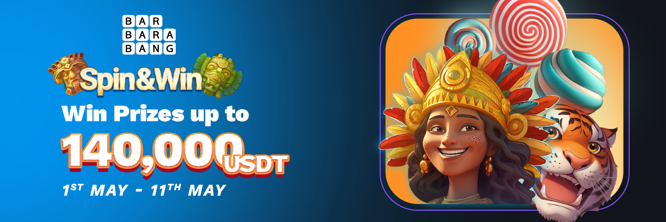 Spin & Win Tournament by Barbara Bang – 140,000 USDT Prize Pool!