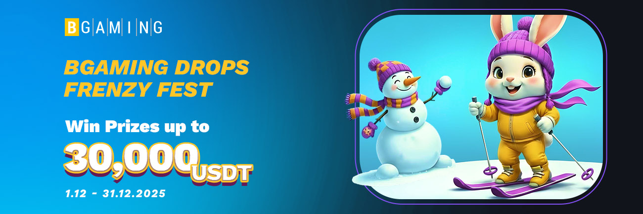 BGaming's Drops Frenzy Fest game is now available on Jackpotter – with a chance to win 30,000 USDT!