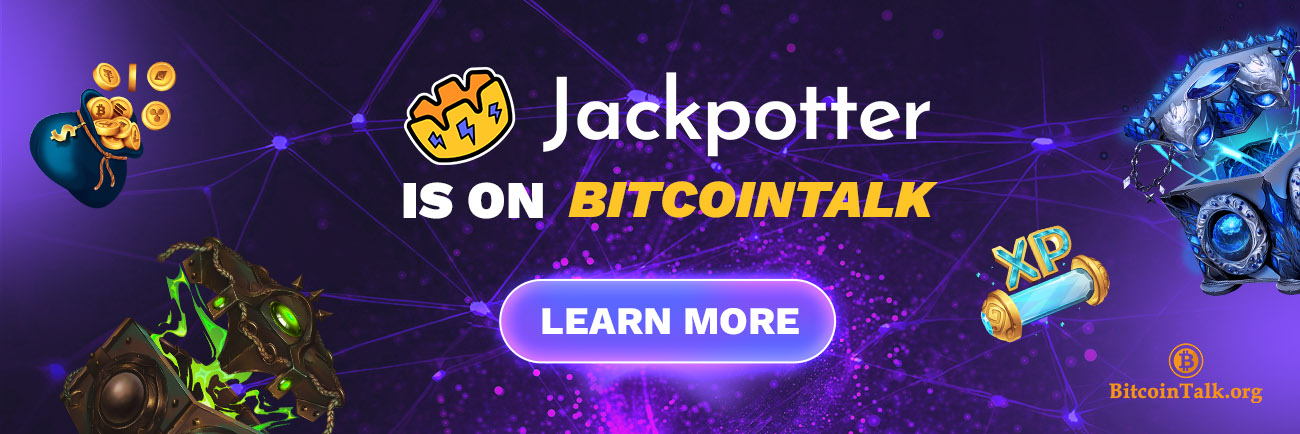 Jackpotter is Now Live on Bitcointalk!